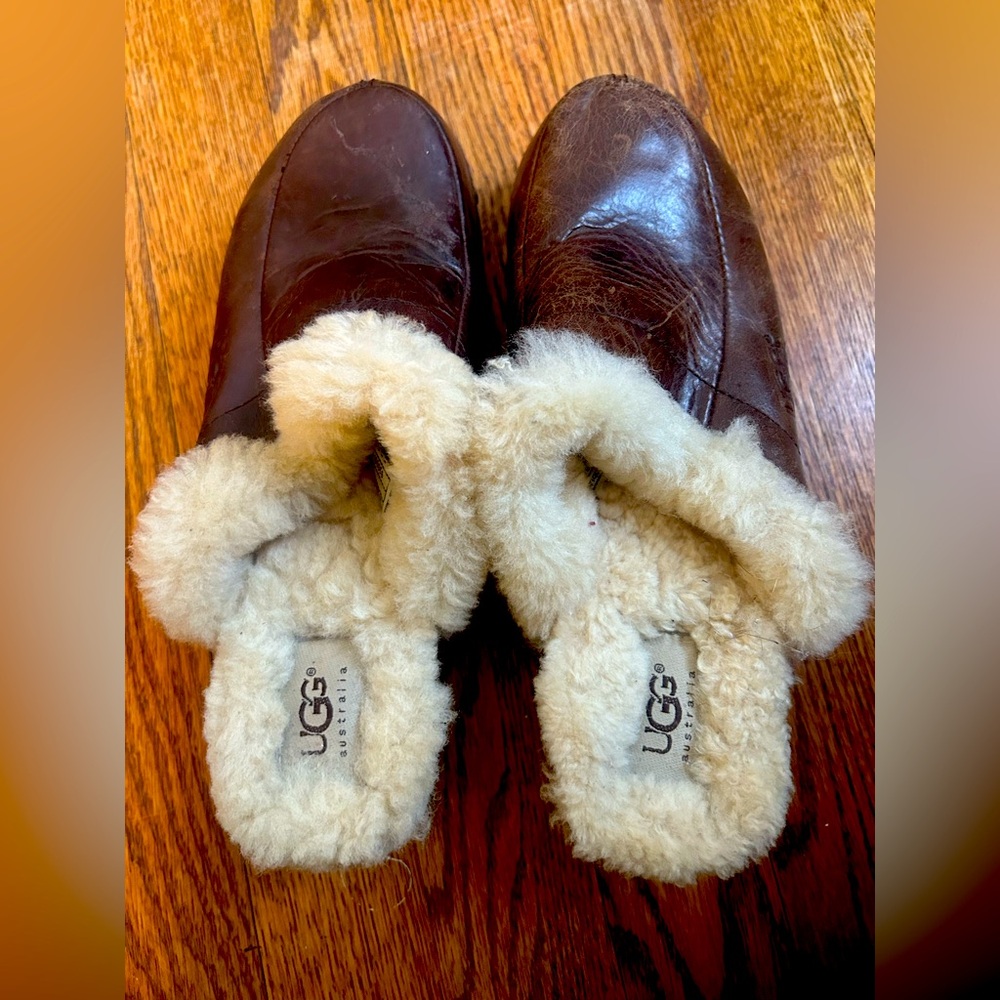 UGG Australia Sherpa Lined Wooden Clogs